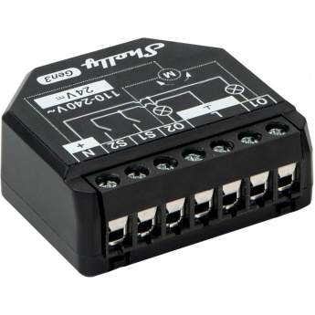 Shelly Relais ''2PM Gen3'' WLAN max. 16A 2 Kanäle BT Messfunktion Unterputz