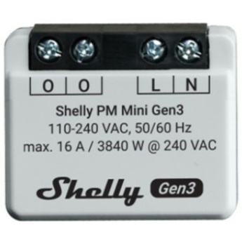 Shelly Relais ''PM Mini Gen. 3'' WLAN BT Unterputz