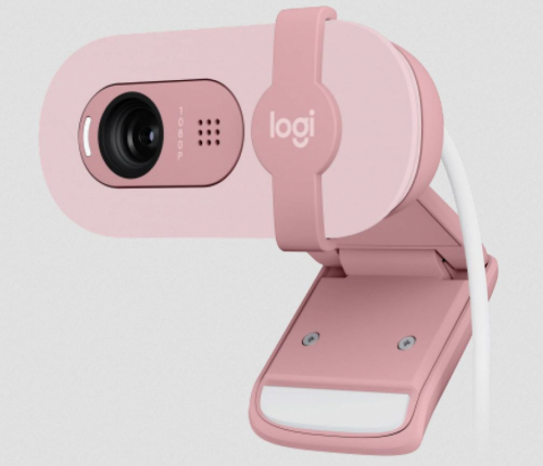 Logitech Brio 100 Full HD WEBCAM, 2MP, 1080p, 58°, USB, Rose