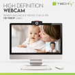 Techly I- -60T VEEBIKAAMERA 1920 x 1080 pixels USB 2.0 Black