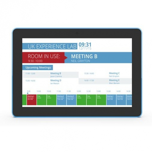 ALLNET Meetingraum RGB LED Tablet 10 Zoll RK3568 Android 11 und NFC/RFID Farbe schwarz