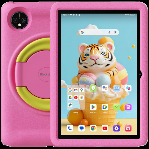 Blackview Tab 80 Kids 4GB/64GB, 10.1-inch HD+ 800x1280 IPS, Quad-core, 8MP Front/13MP Back Camera, Battery 7680mAh, Type-C, WiFi +BT, Android 14, SD card slot, Pink