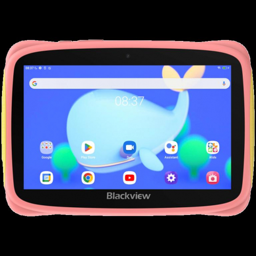 Blackview Tab 3 Kids, Pink, 7-inch HD 1024*600, 7731E Quad-core 1.3GHz, Front 0.3MP; Rear 2MP Camera, 2GB/32GB, 3280mAh battery, Doke 3.0 Go (Android 13), WiFi version, 802.11 b/g/n(2.4GHz), Bluetooth