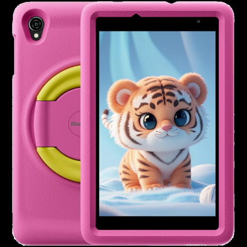 Blackview Tab A5 Kids, tablet, 8.0-inch 800*1280 HD+ IPS, Unisoc Tiger T310, 3GB + 64GB, LPDDR4 +EMMC5.1, 5100mAh; 5W Charge, 4G:FDD:B1/B3/B7/B8/B20/B19, DokeOS_P 4.0 Based on Android 14, Pink