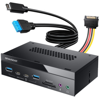GRAUGEAR Multi Frontblende 8-Fach + Kartenleser USB.SD.Micro