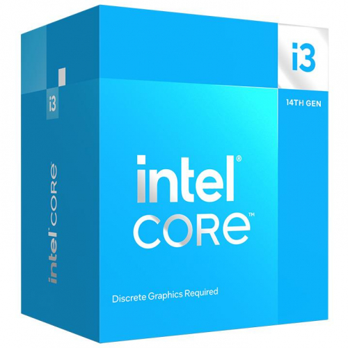 |INTEL|Desktop|Core i3|i3-14100F|Raptor Lake|3500 MHz|Cores 4|12MB|Socket LGA1700|58 Watts|BOX|BX8071514100FSRMX2