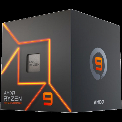 AMD CPU Desktop Ryzen 9 12C/24T 7900 (5.4GHz Max Boost,76MB,65W,AM5) box, with Radeon Graphics and Wraith Prism Cooler