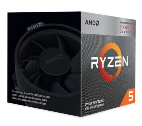 CPU RYZEN X4 R5-3400G SAM4 BX/65W 3700 YD3400C5FHBOX AMD