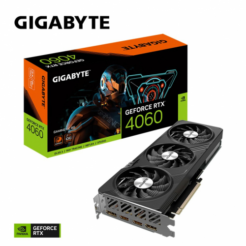 Gigabyte Graphics Card GeForce RTX 4060 GAMING OC 8G GDDR6 128bit 2DP/2HDMI