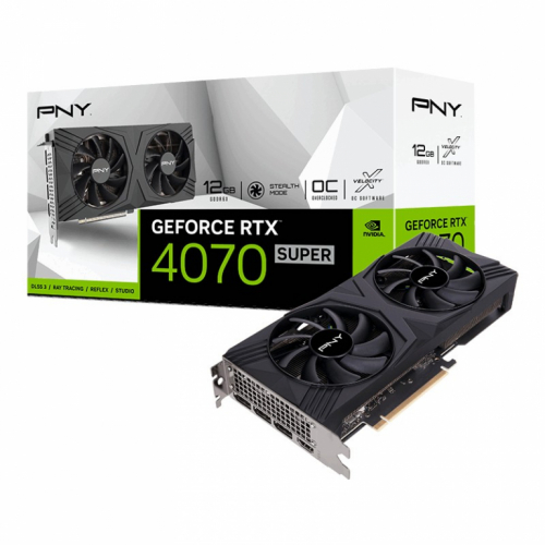 PNY Graphics card GeForce RTX 4070 SUPER 12GB VERTO DUAL FAN OC