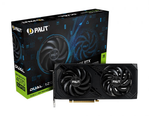 Palit Graphics card GeForce RTX 4070 SUPER DUAL 12GB GDDR6X 192bit 3DP