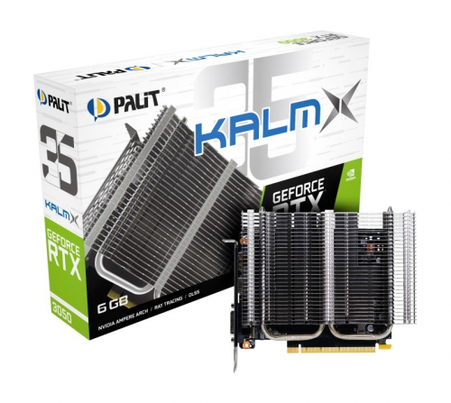 Palit Graphics card GeForce RTX 3050 KalmX 6GB GDDR6 96bit DVI/DP/HDMI
