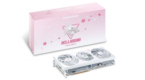 PowerColor Radeon RX 7800 XT Hellhound Sakura 16GB GDDR6 graphics card