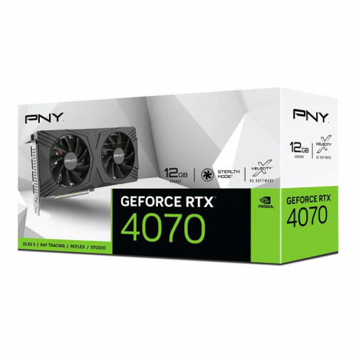 PNY Graphics card GeForce RTX 4070 12GB DUAL FAN VCG407012DFXPB1