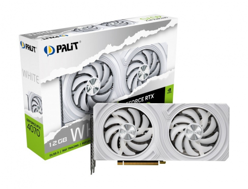 Palit Graphics card GeForce RTX 4070 12GB GDDR6X 192bit 3DP white