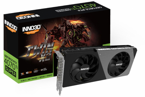 Inno3D GeForce RTX 4070 Ti SUPER TWIN X2 NVIDIA 16 GB GDDR6X