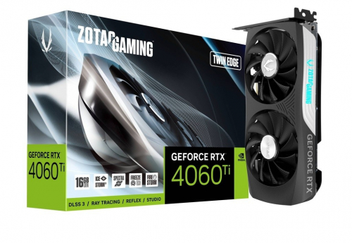 ZOTAC Graphics card GeForce RTX 4060 Ti TWIN EDGE 16GB GDDR6 128bit 3DP