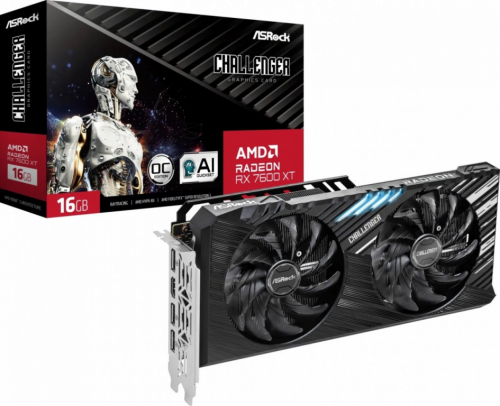 ASRock Graphics card Radeon RX 7600 XT CHALLENGER 16G OC GDDR6 128bit