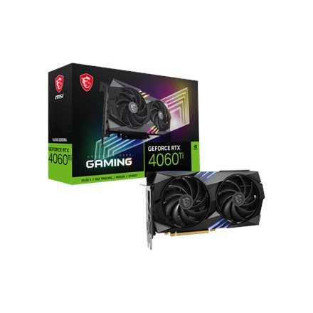 MSI GeForce RTX 4060 Ti GAMING 16G | NVIDIA | 16 GB | GeForce RTX 4060 Ti | GDDR6 | HDMI ports quantity 1 | PCI Express Gen 4 x16 | Memory clock speed 2550 MHz