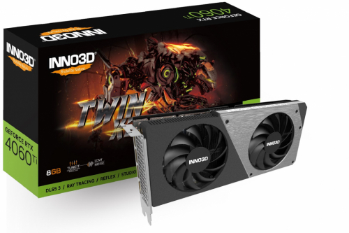 GRAPHICS CARD INNO3D Geforce RTX 4060 TI TWIN X2 NVIDIA 8 GB GDDR6 DLSS 3