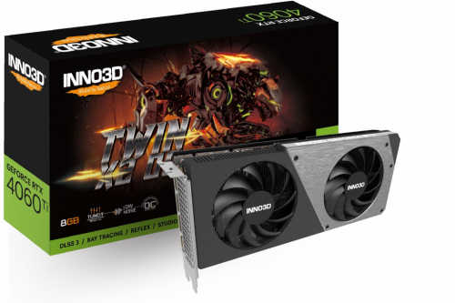 GRAPHICS CARD INNO3D Geforce RTX 4060 TI TWIN X2 OC NVIDIA 8 GB GDDR6 DLSS 3