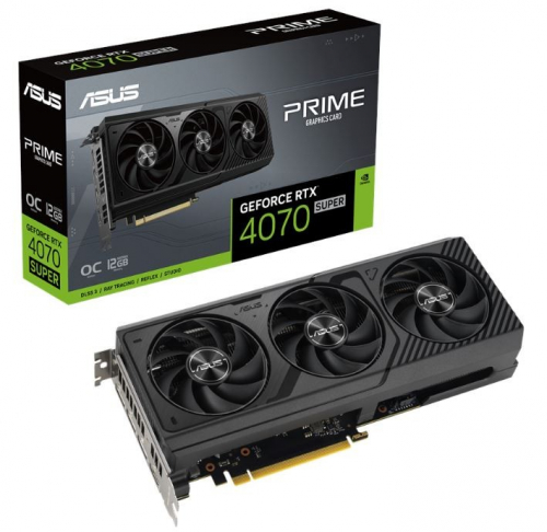 Asus Graphics card GeForce RTX 4070 SUPER PRIME OC 12G GDDRX6 192bit