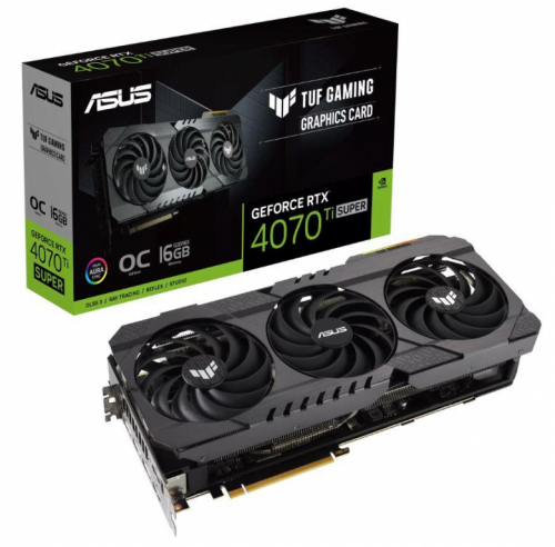 Graphics Card|ASUS|NVIDIA GeForce RTX 4070 Ti SUPER|16 GB|GDDR6X|256 bit|PCIE 4.0 16x|Triple slot Fansink|2xHDMI|3xDisplayPort|RTX4070TIS-O16G-OG-GAM