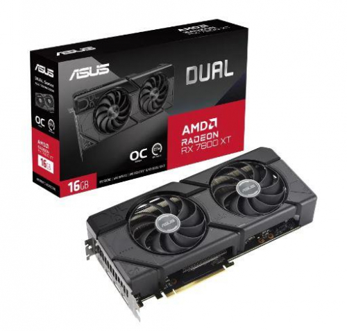 Graphics Card|ASUS|AMD Radeon RX 7800 XT|16 GB|GDDR6|256 bit|PCIE 4.0 16x|Dual Slot Fansink|1xHDMI|3xDisplayPort|DUAL-RX7800XT-O16G