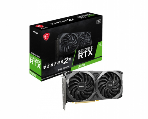 MSI Graphics card GeForce RTX 3060 VENTUS 2X OC 8 GB GDDR6 128bit 3DP/HDMI