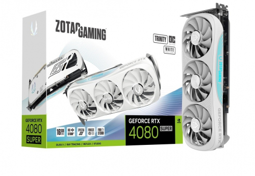 ZOTAC Graphics card GeForce RTX 4080 SUPER TRINITY OC 16G GDDR6X 256bit white