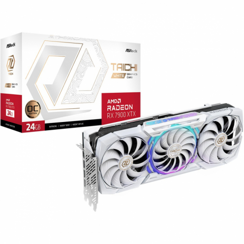 RX 7900 XTX 24GB ASRock Radeon Taichi White OC GDDR6 3 Fan