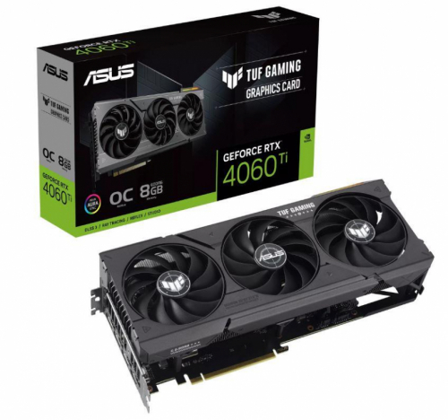 Graphics Card|ASUS|NVIDIA GeForce RTX 4060 Ti|8 GB|GDDR6|128 bit|PCIE 4.0 16x|1xHDMI|3xDisplayPort|TUF-RTX4060TI-O8G-GAMING