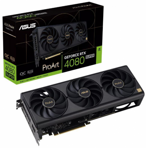 Graphics Card|ASUS|NVIDIA GeForce RTX 4080 SUPER|16 GB|GDDR6X|256 bit|PCIE 4.0 16x|1xHDMI|3xDisplayPort|PROART-RTX4080S-O16G