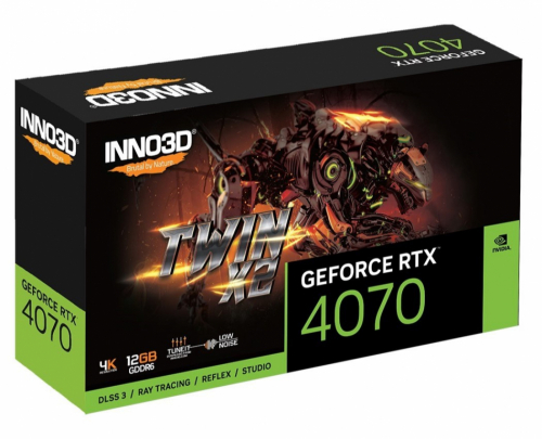 INNO3D RTX 4070 Twin X2 12 GB graphics card