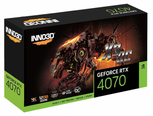 INNO3D RTX 4070 X3 OC 12 GB graphics card