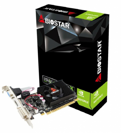 Graphics Card|BIOSTAR|NVIDIA GeForce 210|1 GB|DDR3|64 bit|PCIE 2.0 16x|Memory 1333 MHz|GPU 589 MHz|Single Slot Fansink|1x15pin D-sub|1xDVI-D|1xHDMI|VN2103NHG6