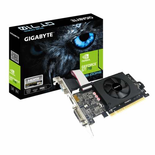 Gigabyte | GV-N710D5-2GIL | NVIDIA | 2 GB | GeForce GT 710 | GDDR5 | DVI-D ports quantity 1 | HDMI ports quantity 1 | PCI-E 2.0 x 8 | Memory clock speed 5010 MHz | Processor frequency 954 MHz | VGA (D-Sub) ports quantity