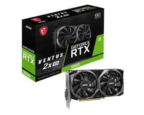 MSI Graphics card GeForce RTX 3050 Ventus 2X XS 8G OC GDDR6 128bit HDMI