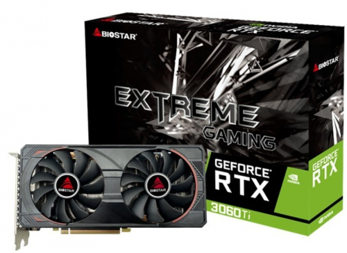 BIOSTAR GeForce RTX 3060 Ti 8GB Graphics Card (N3606TM82)