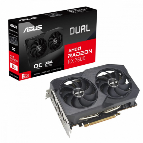 Asus Graphic card Radeon RX 7600 V2 Dual OC 8GB GDDR6 128bit 3DP/HDMI