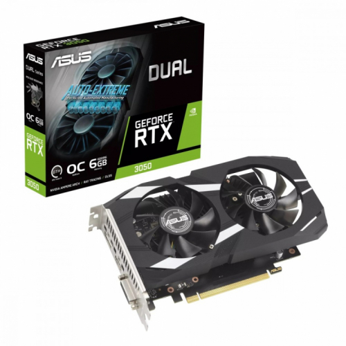 Asus Graphics card GeForce RTX 3050 DUAL OC 6GB GDDR6 96bit DP/HDMI