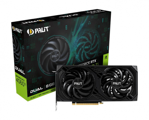 Palit Graphics card GeForce RTX 4060 Ti Dual 8GB GDDR6 128bit 3DP/HDMI