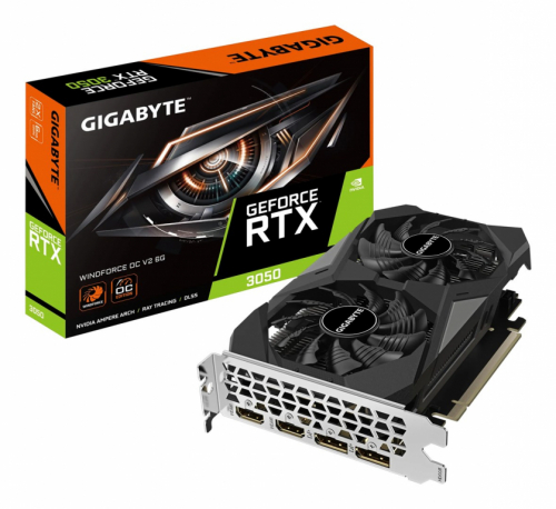 GIGABYTE GeForce RTX 3050 WINDFORCE OC V2 6G NVIDIA 6 GB GDDR6