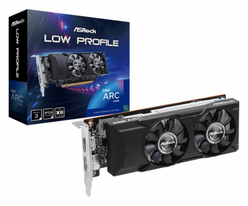 Graphics Card|ASROCK|Intel Arc A380|6 GB|GDDR6|96 bit|PCIE 4.0 8x|GPU 2000 MHz|1xHDMI|1xDisplayPort|A380LP6G