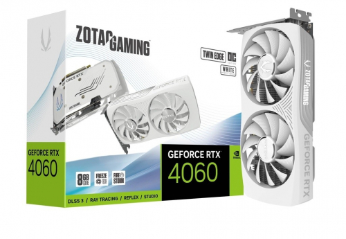 ZOTAC Graphics card GeForce RTX 4060 Twin Edge OC 8GB GDDR6 128bit white