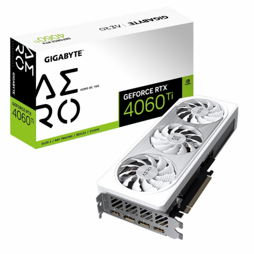 Gigabyte Graphics card GeForce RTX 4060 Ti Aero OC 16G GDDR6 128bit