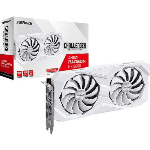 RX 6600 8GB ASRock Radeon Challenger white GDDR6