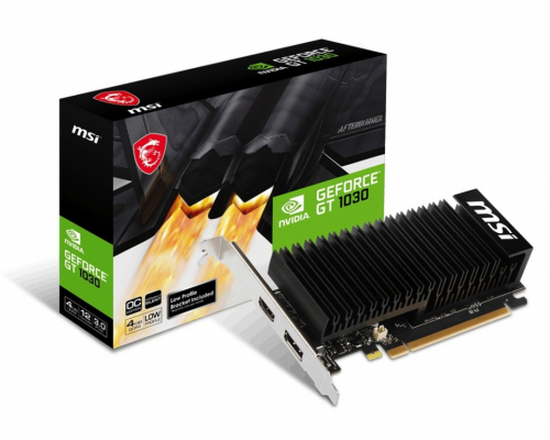 MSI Graphics card GeForce GT 1030 4GHD4 LP OC 4GD DR4 64BIT DP/HDMI