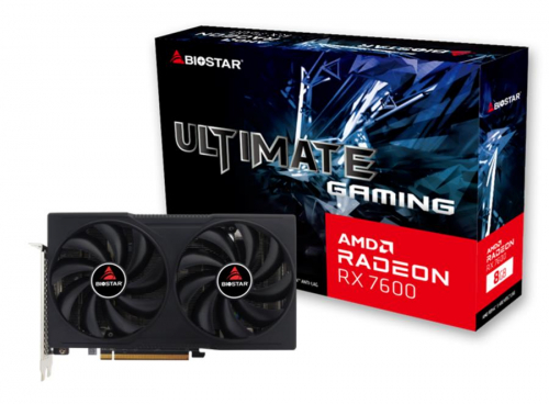 Graphics Card|BIOSTAR|AMD Radeon RX 7600|8 GB|GDDR6|128 bit|PCIE 4.0 16x|GPU 2250 MHz|Dual Slot Fansink|1xHDMI|3xDisplayPort|VA7606RM81