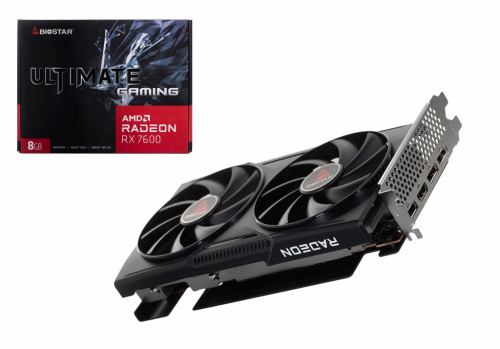 BIOSTAR RX 7600 8GB GDDR6 graphics card